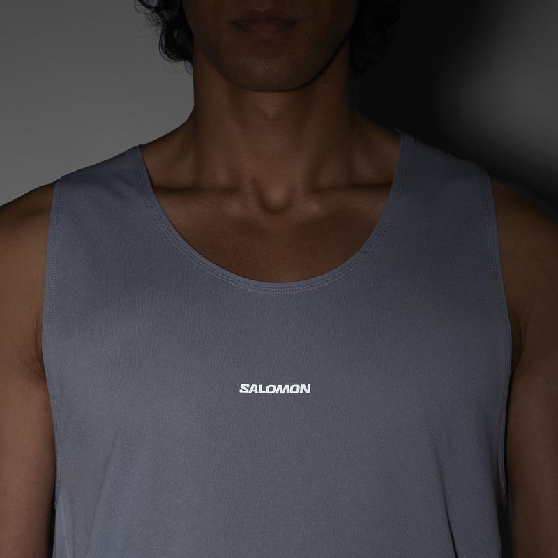 Salomon Sense Aero Singlet férfi futópóló GFX trade winds 6