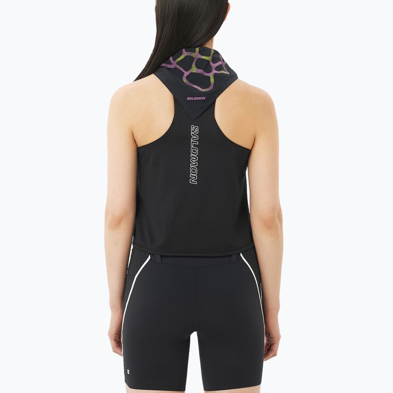 Női futópóló Salomon Sense Aero Short Tank deep black 2