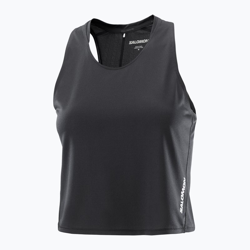 Női futópóló Salomon Sense Aero Short Tank deep black 4
