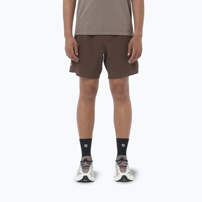 Salomon Sense Aero férfi futóshort 7" coffee bean