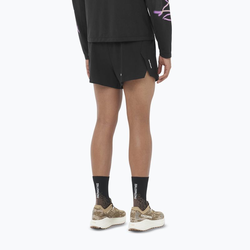 Salomon Aero férfi futóshort SPLT 3" deep black 2