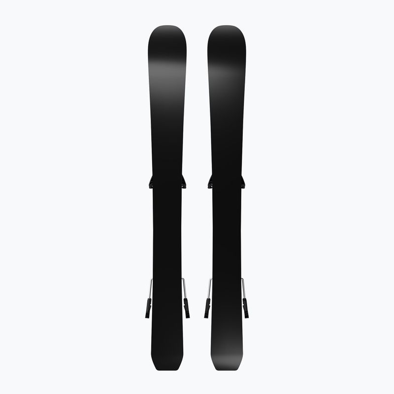 Gyermek lesikló sílécek + kötések Salomon QST Jr Black XS + C5 GW black/neon punch 3