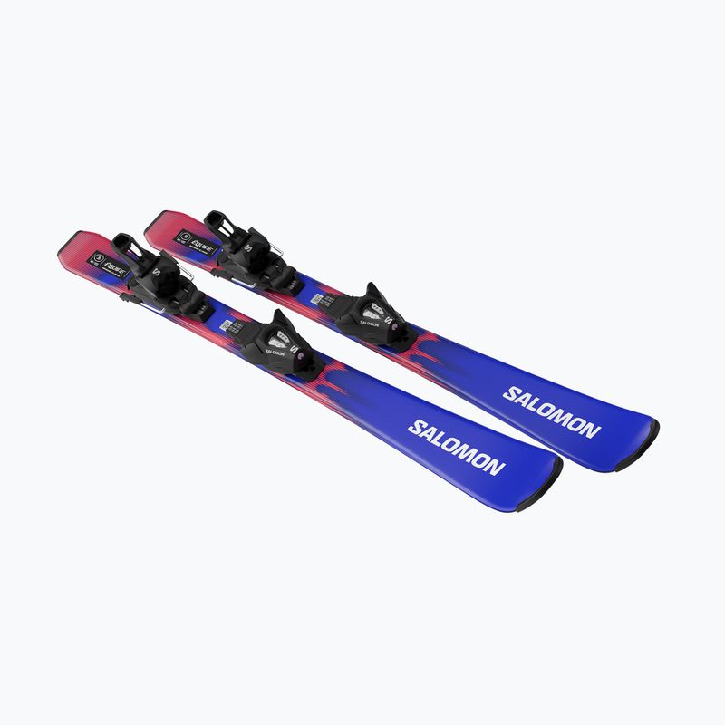 Gyermek lesikló sílécek + kötések Salomon Equipe Jr S + C5 GW race blue/equipe red 4