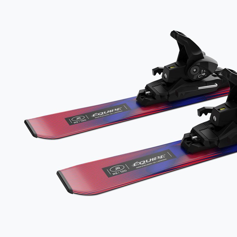 Gyermek lesikló sílécek + kötések Salomon Equipe Jr S + C5 GW race blue/equipe red 6