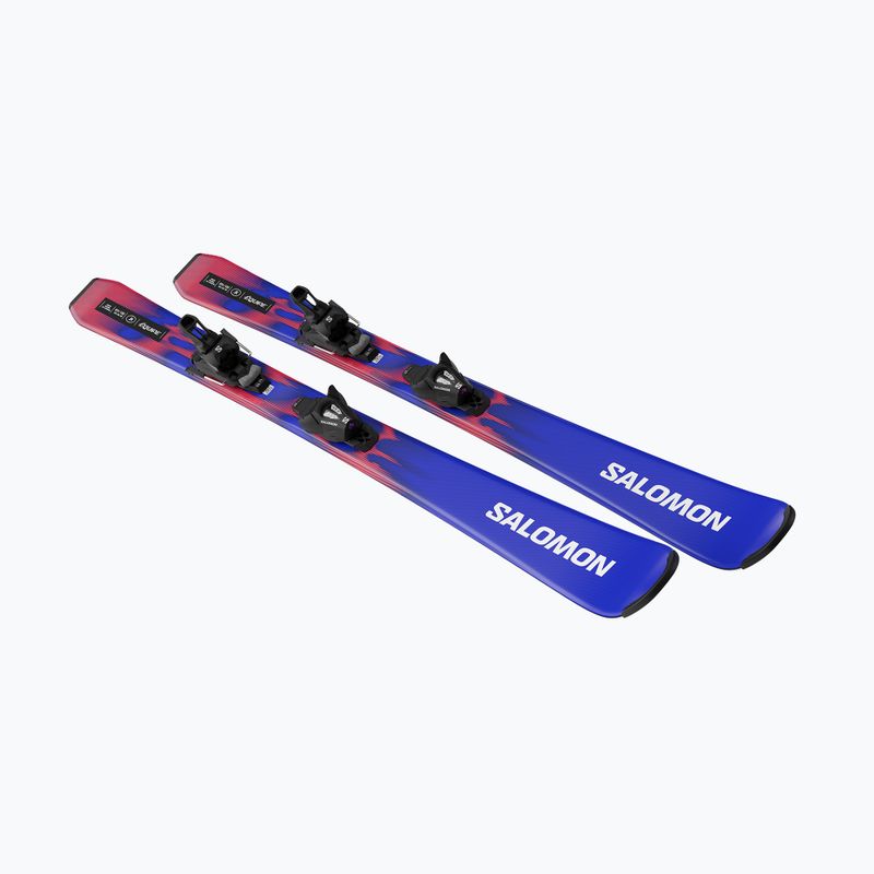 Gyermek lesikló sílécek + kötések Salomon Equipe Jr M + C5 GW race blue/equipe red 4