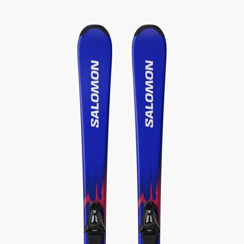 Gyermek lesikló sílécek + kötések Salomon Equipe Jr M + C5 GW race blue/equipe red 5