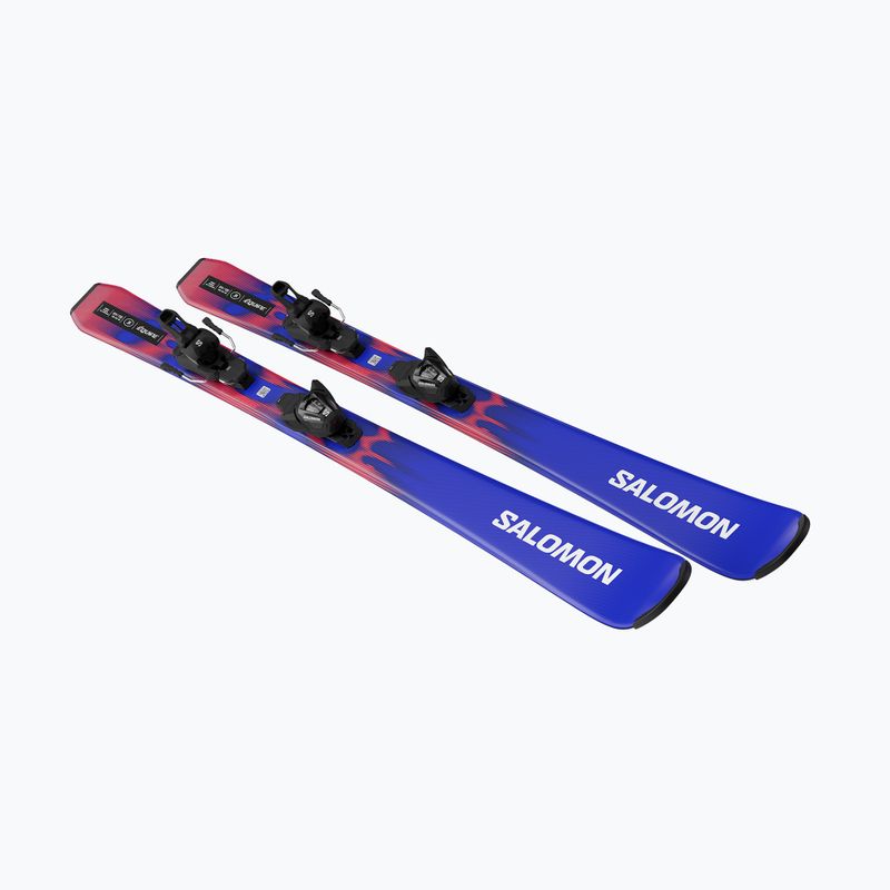 Gyermek lesikló sílécek + kötések Salomon Equipe Jr M + L6 GW race blue/equipe red 4
