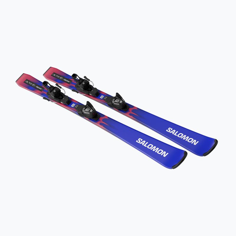 Gyermek lesikló sílécek + kötések Salomon Equipe MT JR + L6 GW race blue/equipe red 4