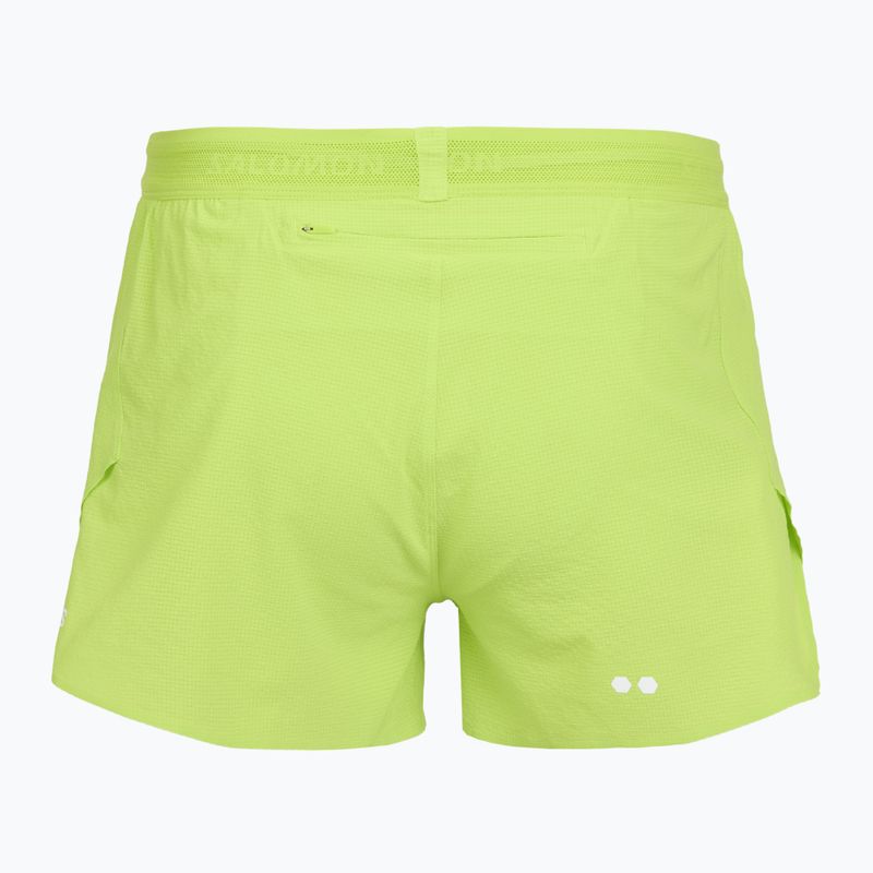Salomon Sense Aero férfi futóshort SPLT 3 "acid lime" 2