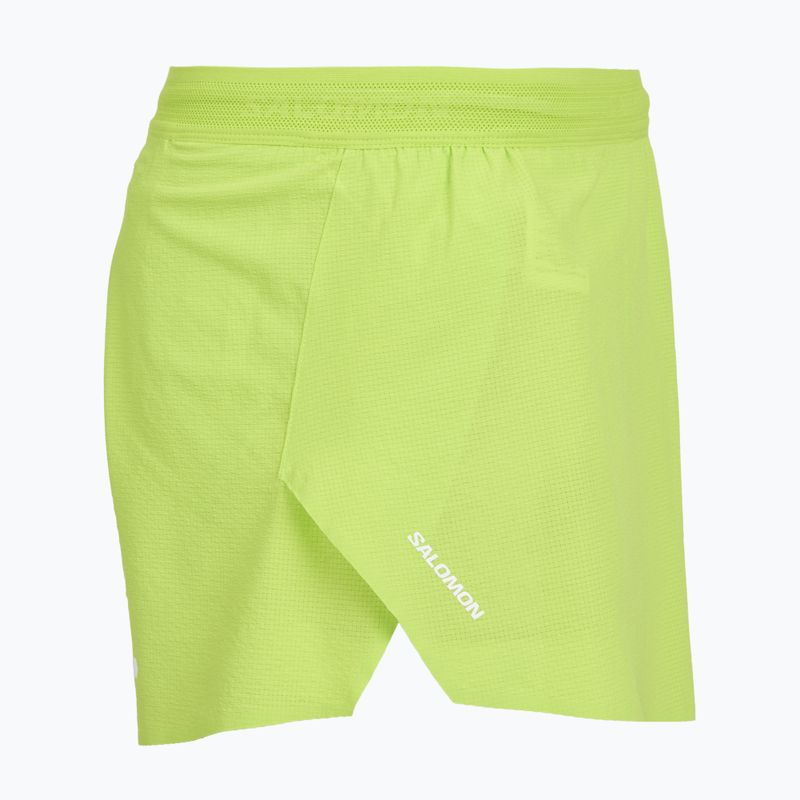 Salomon Sense Aero férfi futóshort SPLT 3 "acid lime" 4