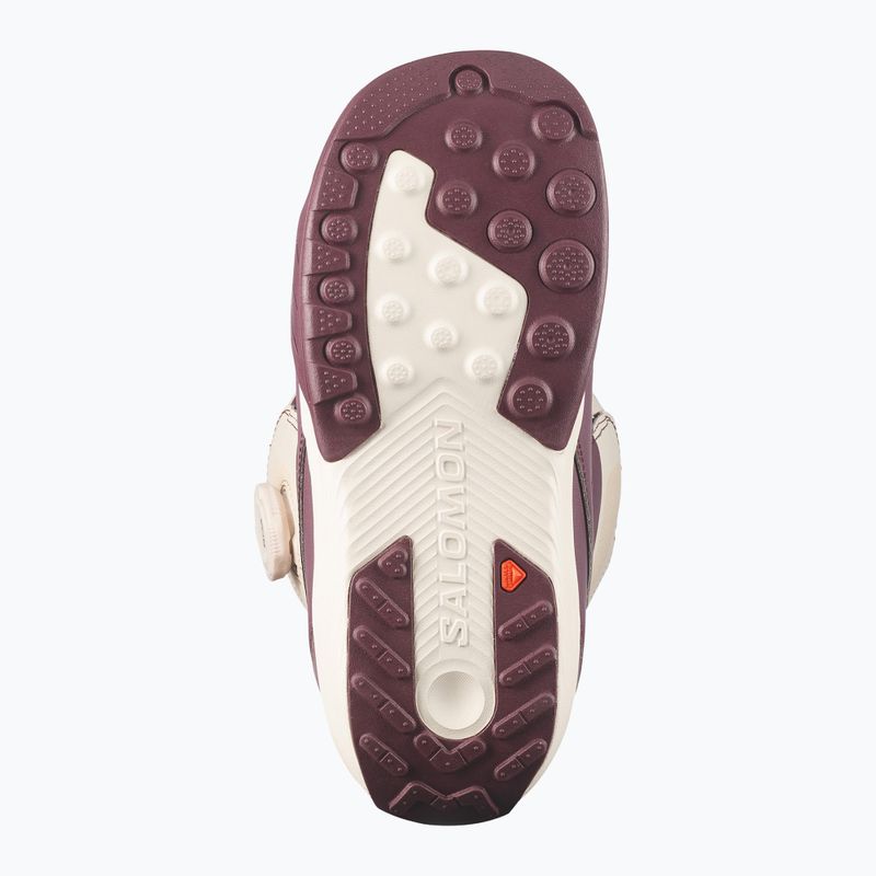 Női snowboard cipők Salomon Kiana Dual Boa W huckleberry/dawn pink/almond milk 4