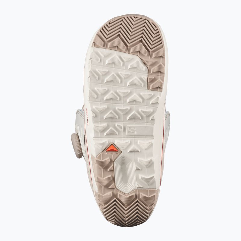 Női snowboard cipők Salomon Ivy Boa SJ Boa W almond milk/white pepper/haute red 4