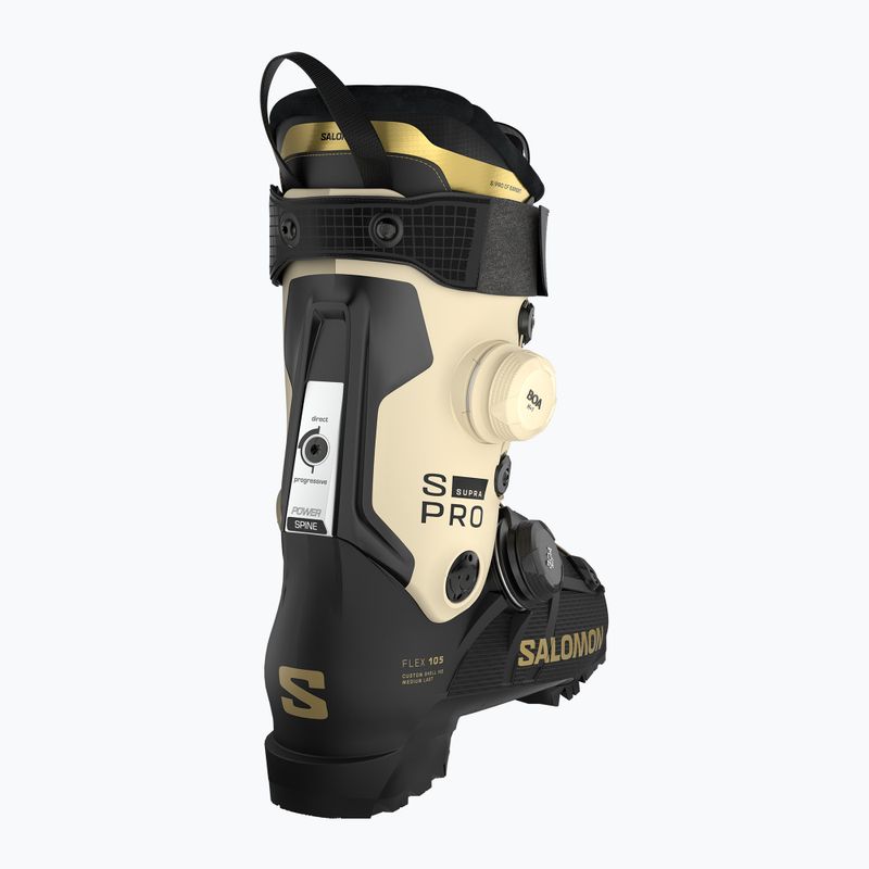 Női sícipők Salomon S/PRO Supra Dual Boa 105 W black/ birch/gold met 2