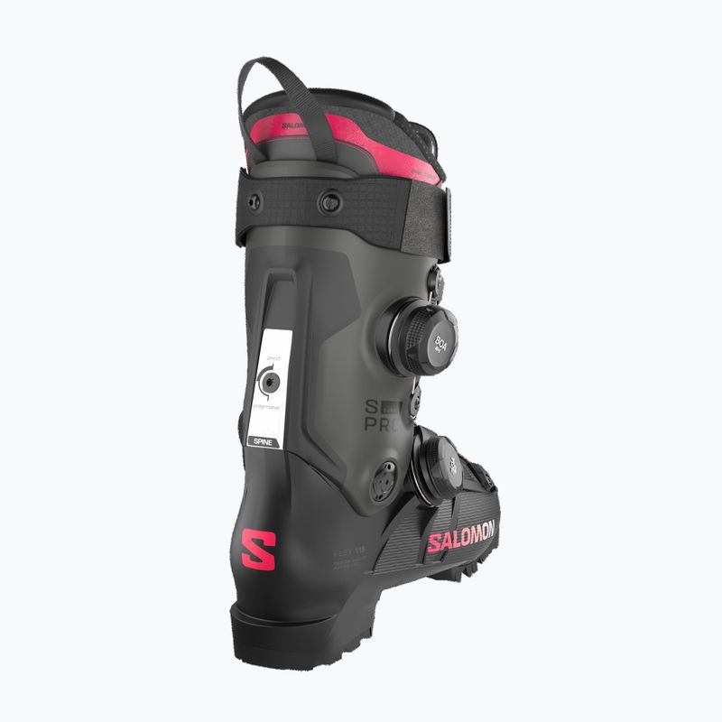 Női sícipők Salomon S/PRO Supra Dual Boa 115 W black/beluga met/raspberry 4