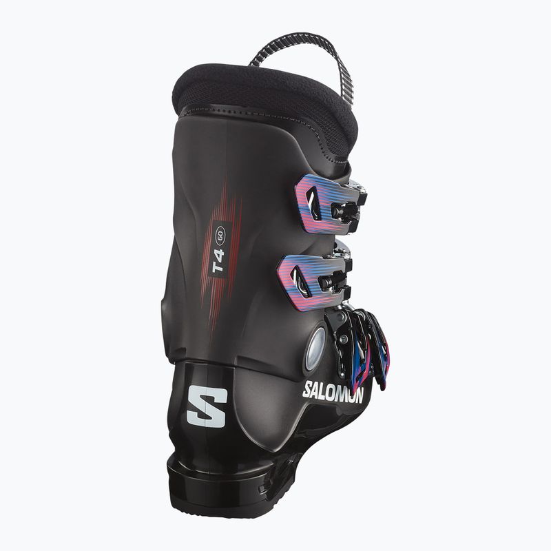 Gyermek sícipők Salomon T4 M Jr black/black/white 3