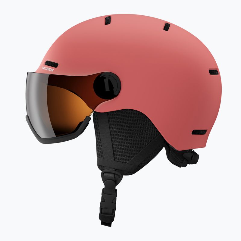 Gyerek sísisak Salomon Orka Visor Jr S2 sun kissed coral 4