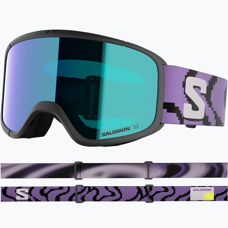 Síszemüveg Salomon Aksium 2.0 S S2 black pansy/ml mid blue 2