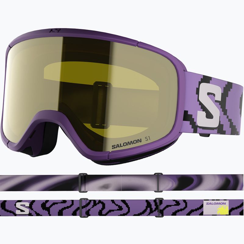 Gyerek síszemüveg Salomon Lumi Acces Jr S1 pansy/flash yellow 2