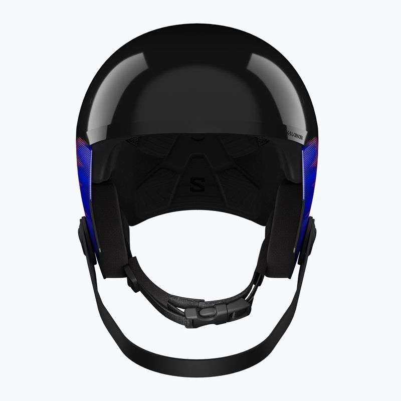 Gyerek sísisak Salomon Equipe Fis + Chinguard Jr black/flames 2