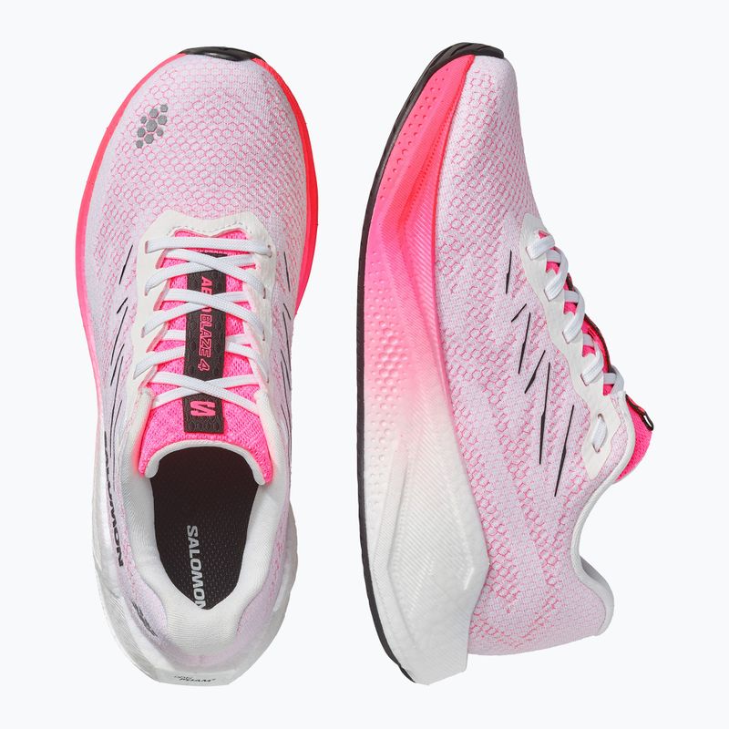 Női futócipők Salomon Aero Blaze 4 white/knockout pink 3