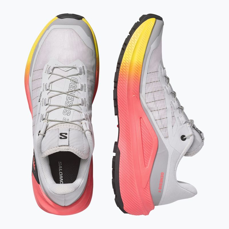 Női futócipők Salomon Genesis 2 gray violet/safety yellow 5