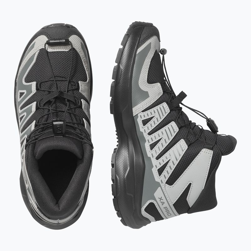 Gyermek kirándulócipők Salomon XA PRO MID Waterproof black/sedona sage 3