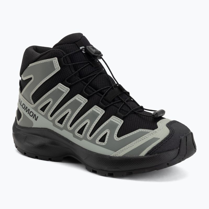 Gyermek kirándulócipők Salomon XA PRO MID Waterproof black/sedona sage