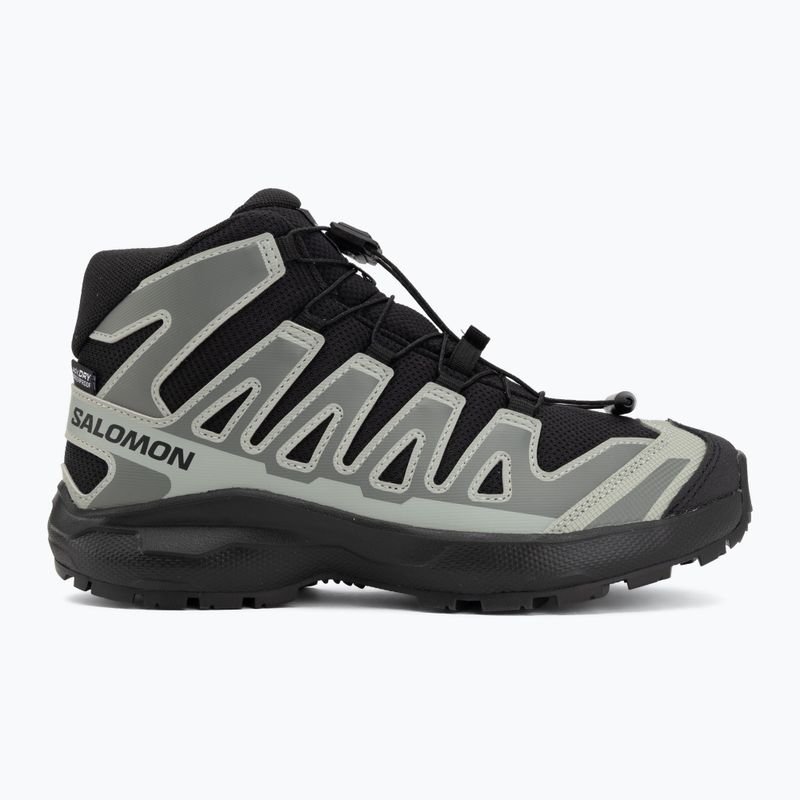 Gyermek kirándulócipők Salomon XA PRO MID Waterproof black/sedona sage 2