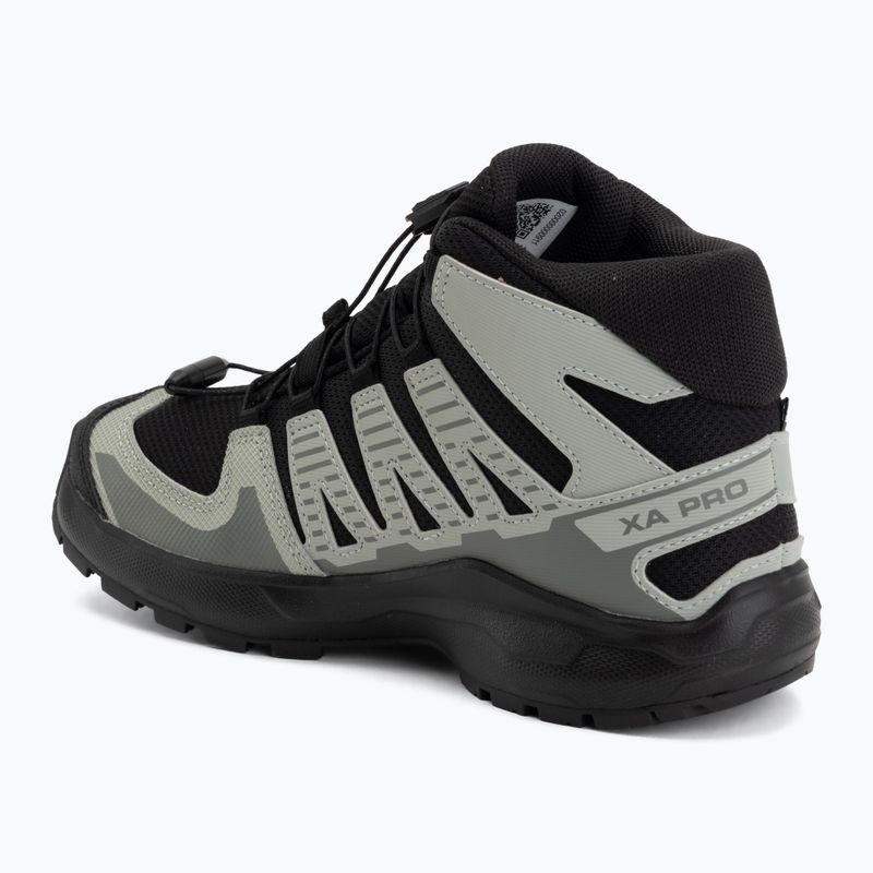 Gyermek kirándulócipők Salomon XA PRO MID Waterproof black/sedona sage 3