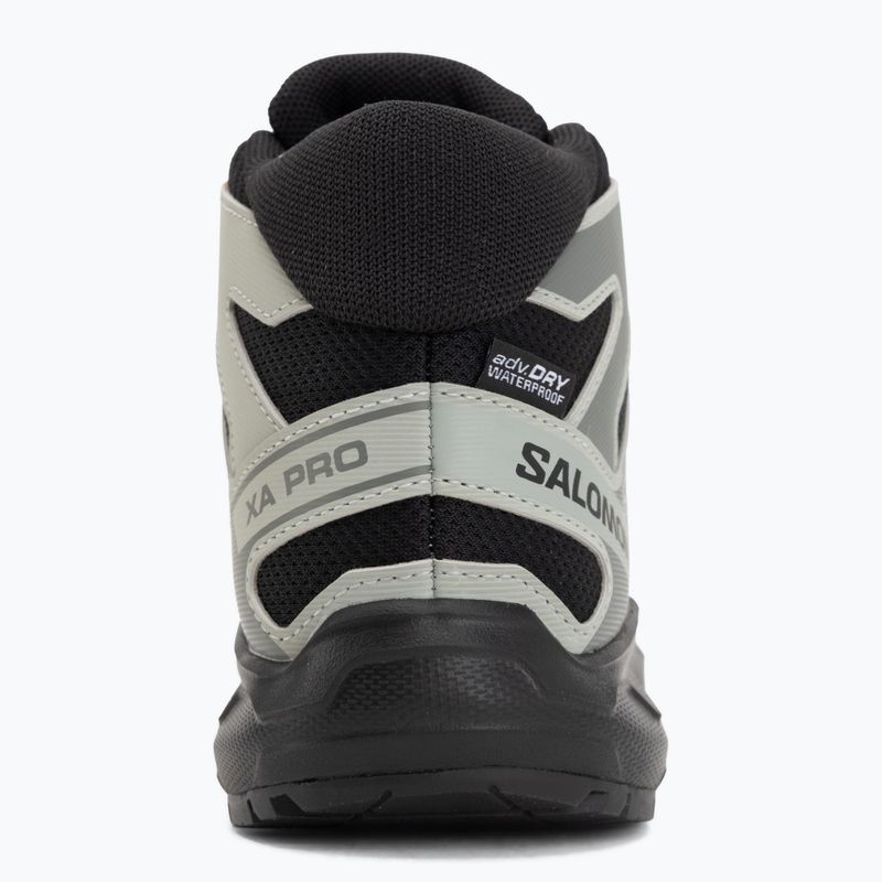 Gyermek kirándulócipők Salomon XA PRO MID Waterproof black/sedona sage 6