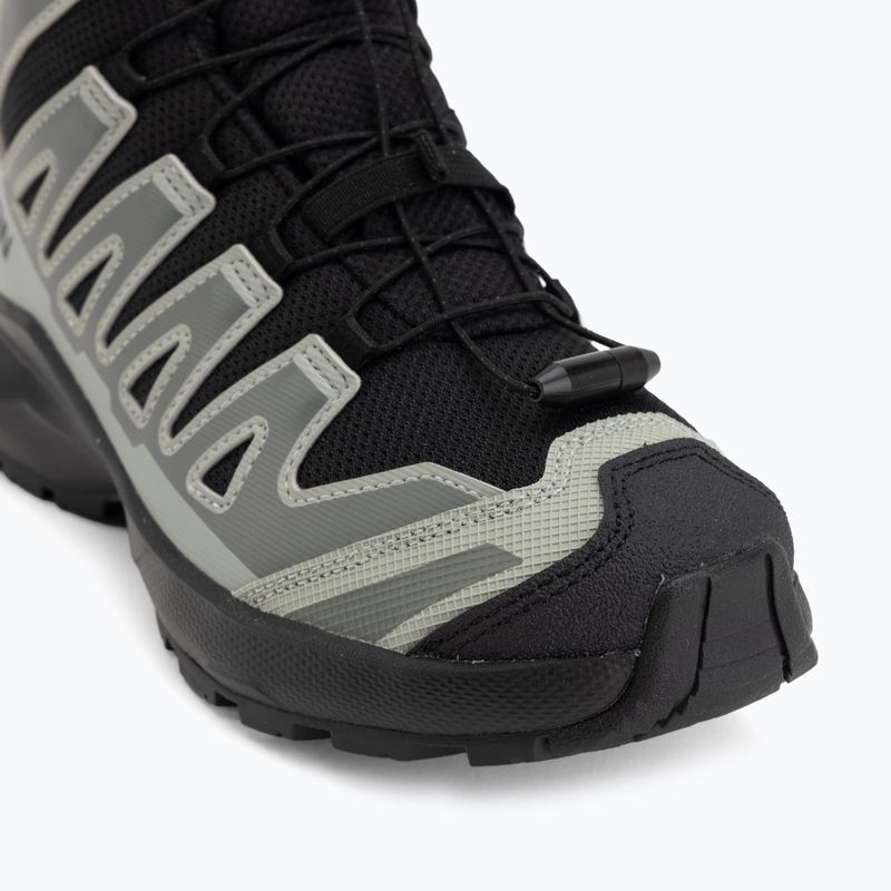 Gyermek kirándulócipők Salomon XA PRO MID Waterproof black/sedona sage 7