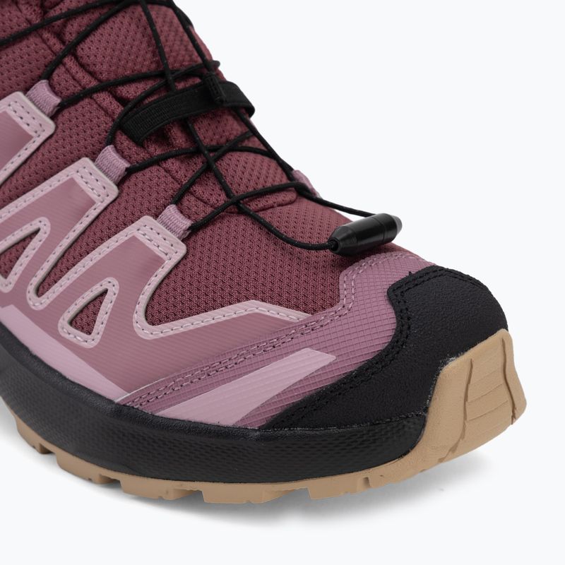 Gyermek kirándulócipők Salomon XA Pro Mid Waterproof nocturne/dusky orchid 7