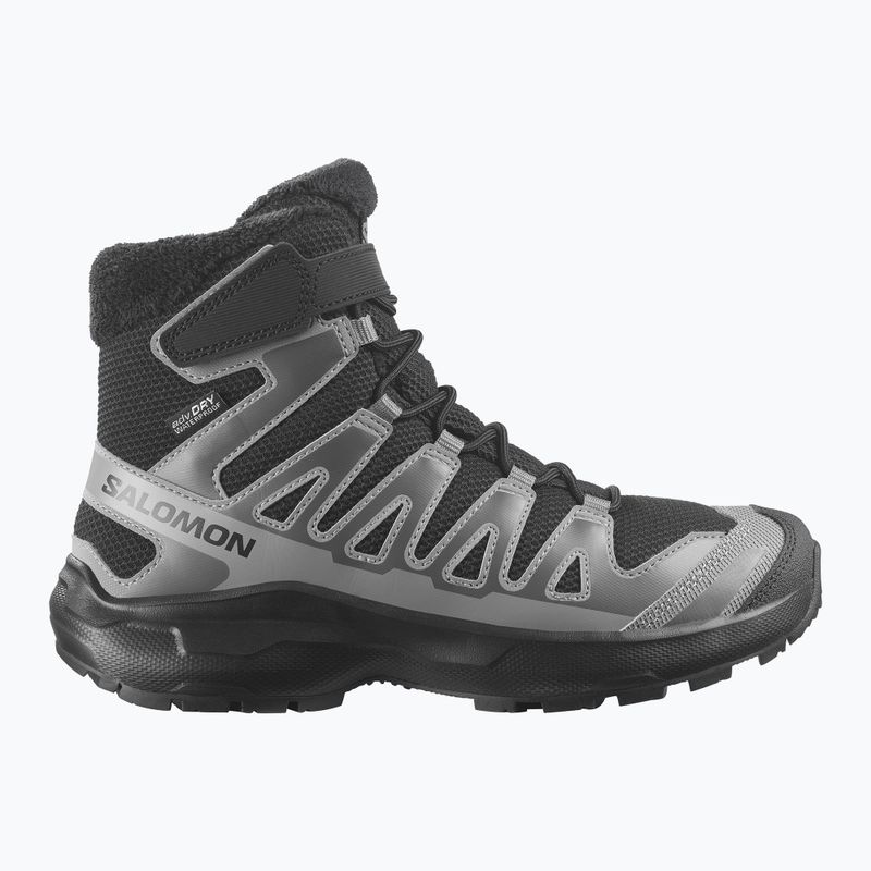 Gyermek kirándulócipők Salomon XA Pro Winter Waterproof black/castlerock