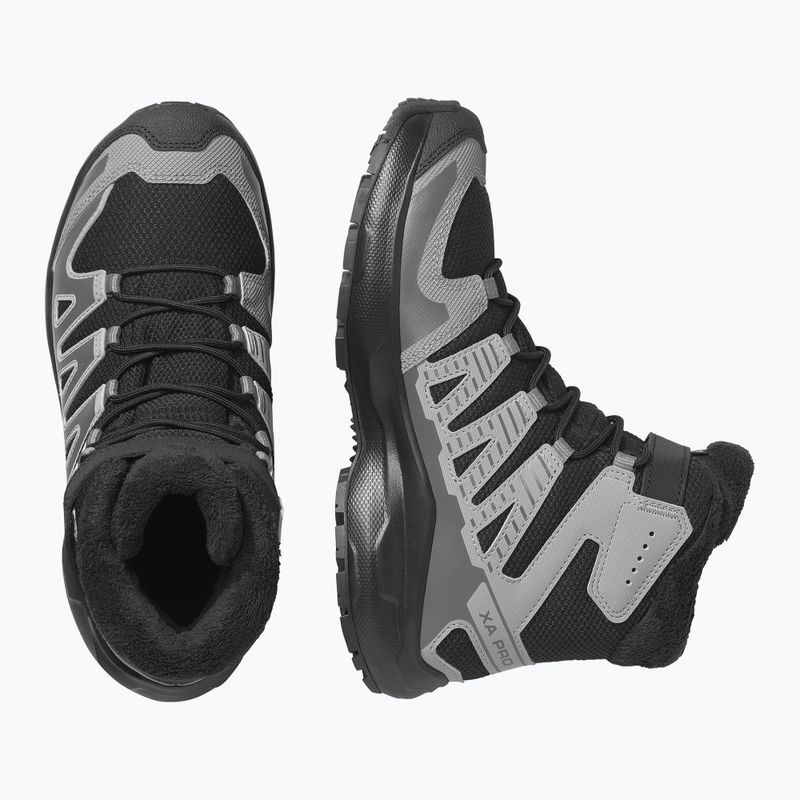 Gyermek kirándulócipők Salomon XA Pro Winter Waterproof black/castlerock 2