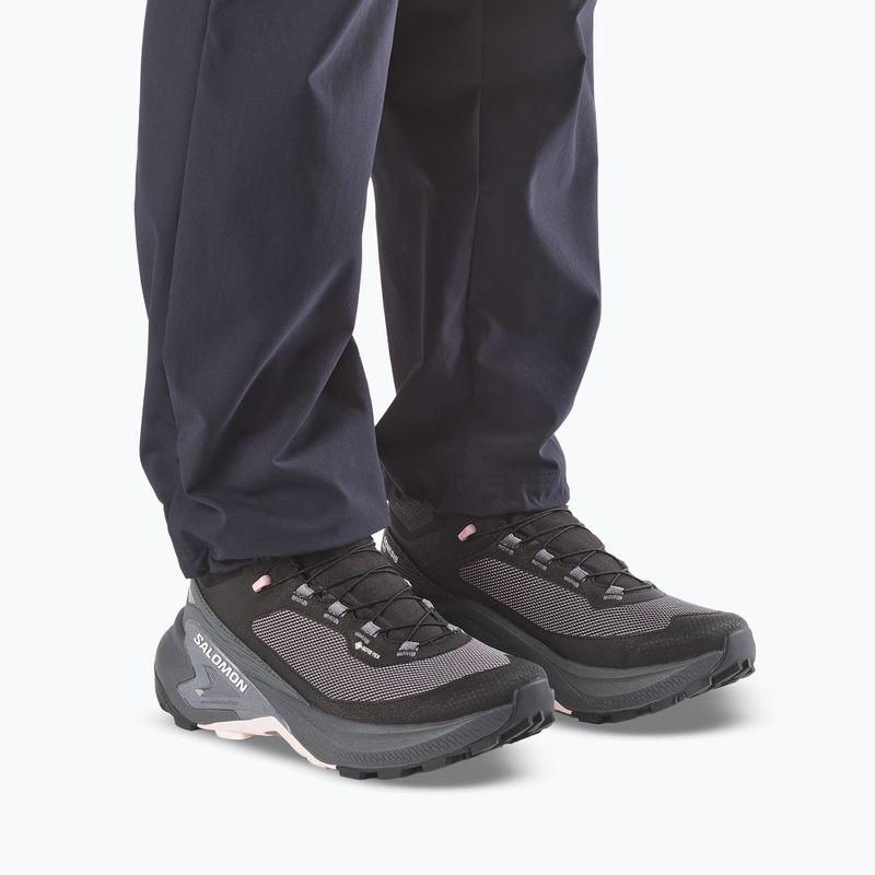 Női kirándulócipők Salomon Genesis Mid GTX black/dawn pink 5