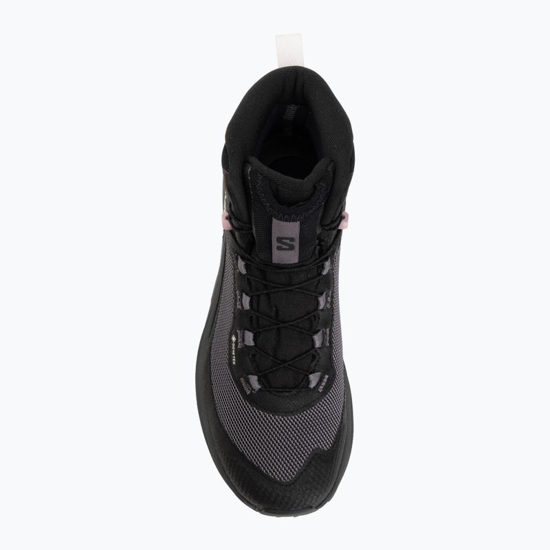 Női kirándulócipők Salomon Genesis Mid GTX black/dawn pink 5