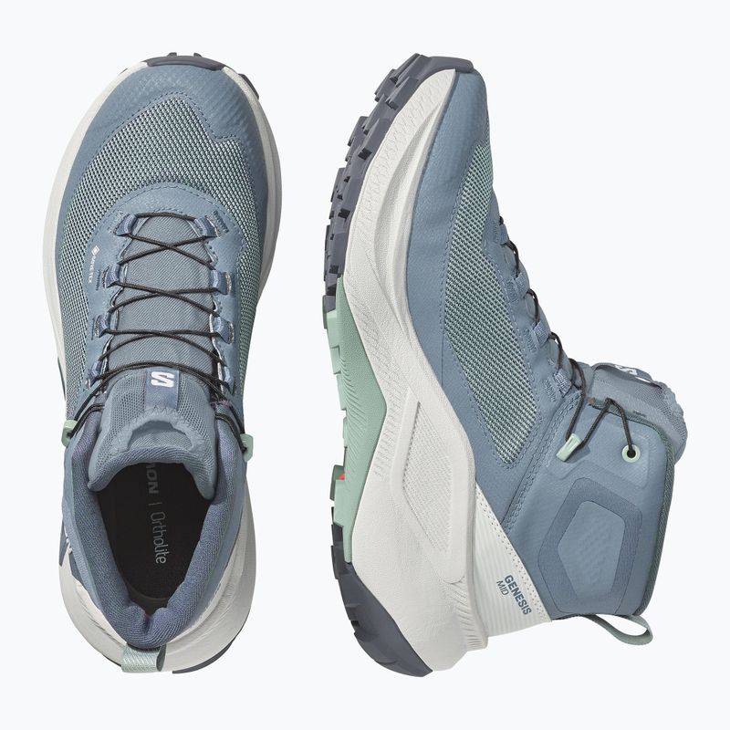 Női kirándulócipők Salomon Genesis Mid GTX grisaille/green milieu 3