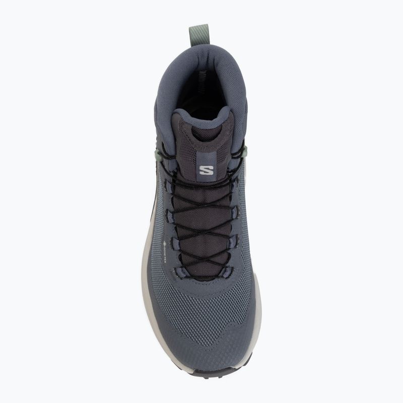 Női kirándulócipők Salomon Genesis Mid GTX grisaille/green milieu 5