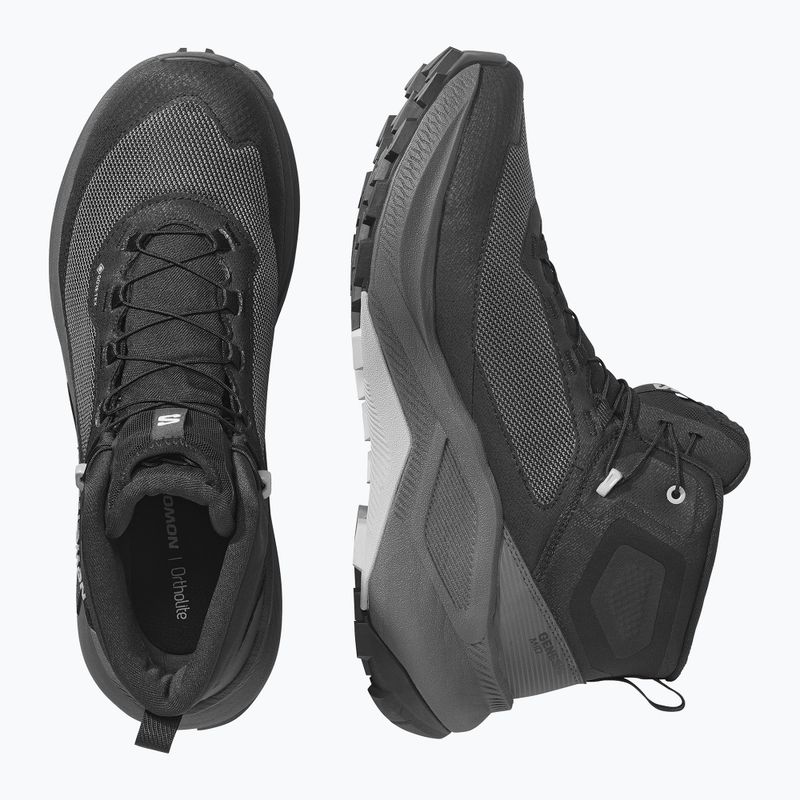 Férfi kirándulócipők Salomon Genesis Mid GTX black/asphalt 3