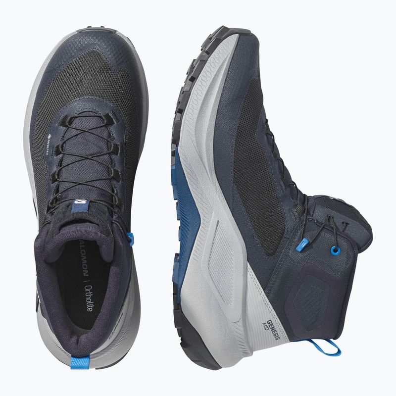 Férfi kirándulócipők Salomon Genesis Mid GTX dark navy/spellbound 3