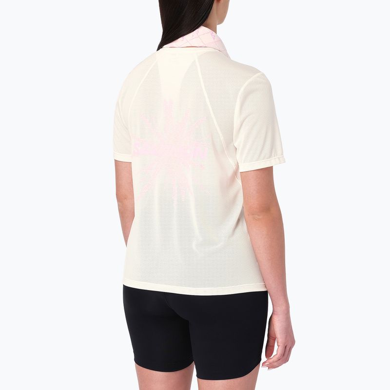 Női futó póló Salomon Shakeout Core GFX SS Tee whisper white/pink frosting 2