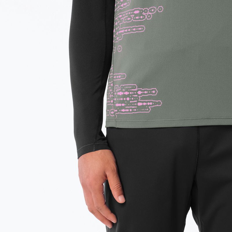 Férfi futó póló Salomon Sense Aero GFX Tee SS castor gray/pink frosting 3