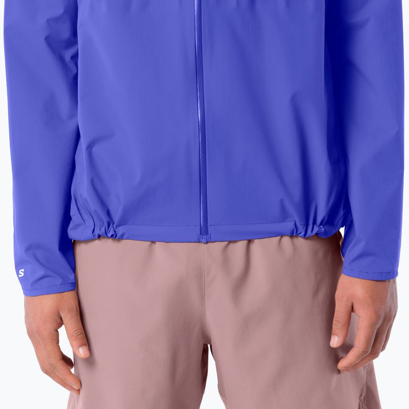 Férfi futókabát Salomon Bonatti Waterproof clematis blue 4
