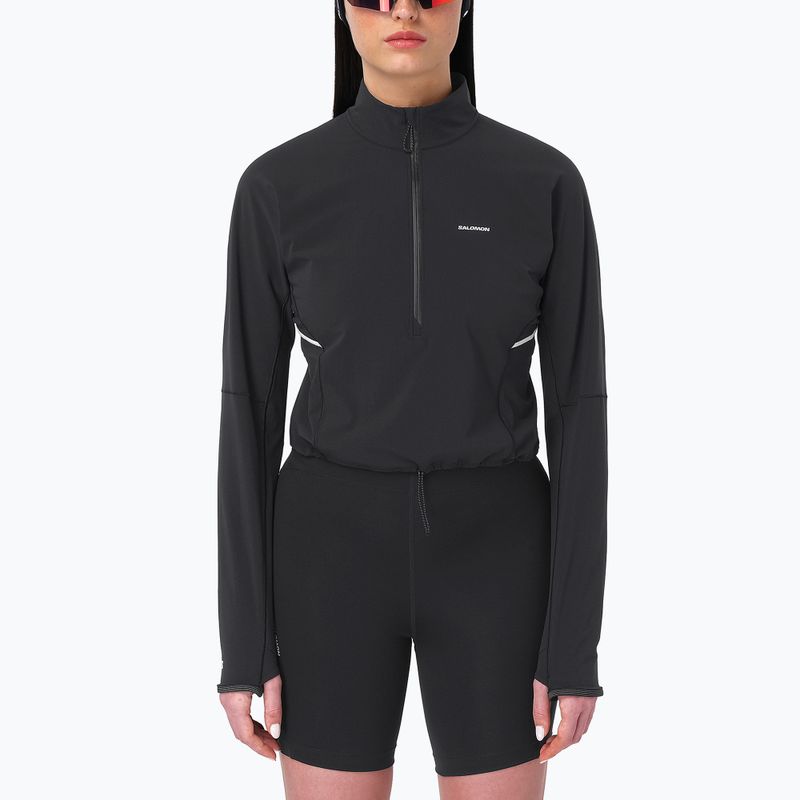 Női pulóver Salomon Sense Aero Hybrid CP PLVR deep black