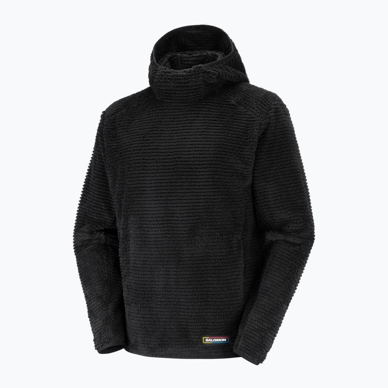Férfi polár pulóver Salomon Thernova Fleece Hoodie deep black 6