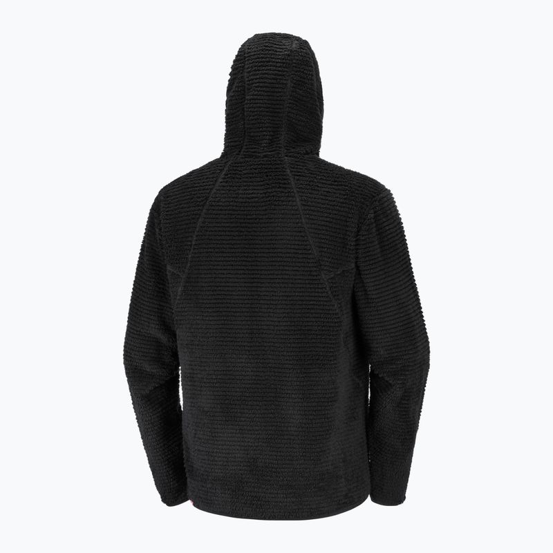 Férfi polár pulóver Salomon Thernova Fleece Hoodie deep black 7