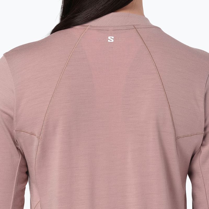 Női hosszú ujjú póló futáshoz Salomon Sense Merino Tee LS antler 4
