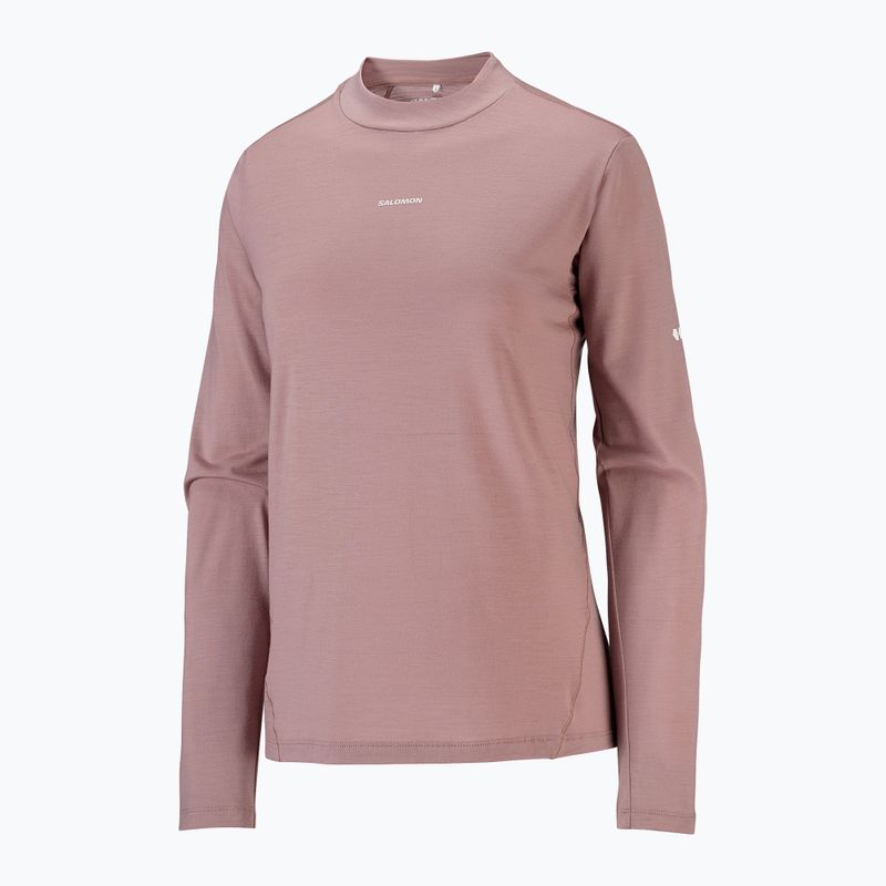 Női hosszú ujjú póló futáshoz Salomon Sense Merino Tee LS antler 5