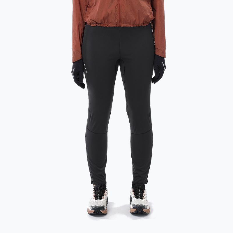 Női futóleggingsek Salomon Sense Softshell Tights deep black