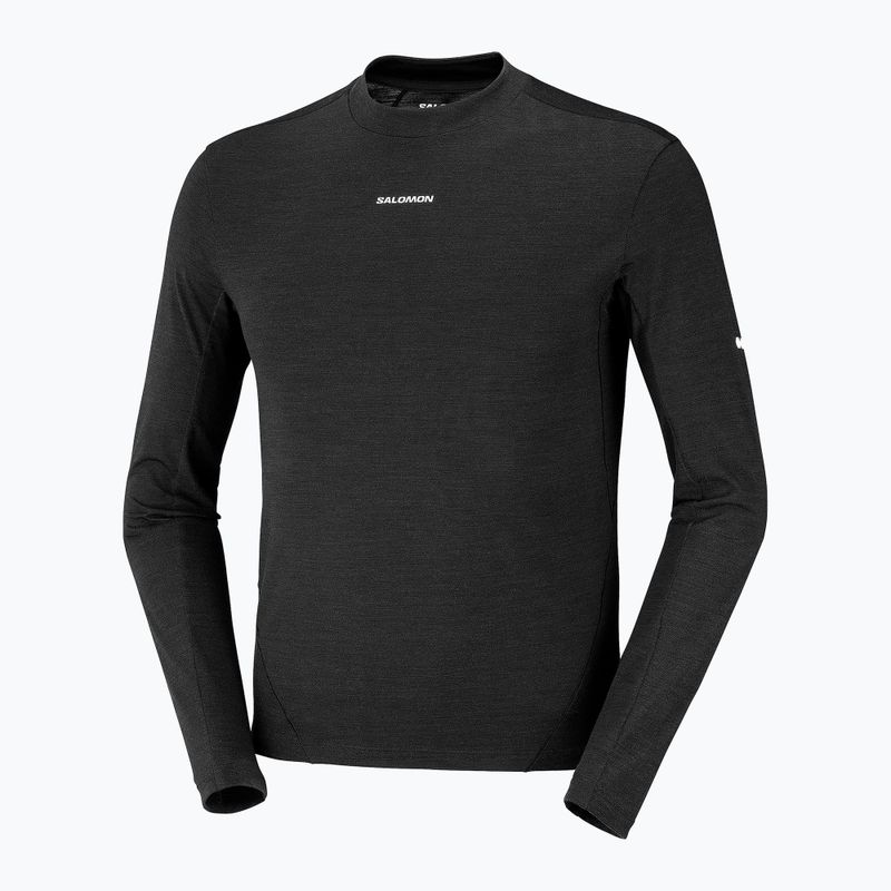 Férfi futó hosszú ujjú póló Salomon Sense Merino Tee LS deep black 7